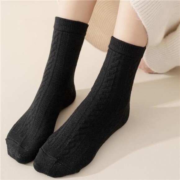 New 5 Pairs Fuzzy Soft Cozy Comfortable Socks for Women, Casual Sleep Comfy Sock - Picture 5 of 6